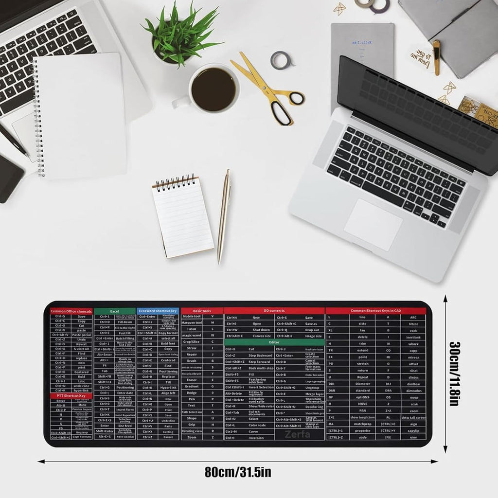 Anti-slip Keyboard Pad with Shortcut Key Patterns | Limited Period Offer