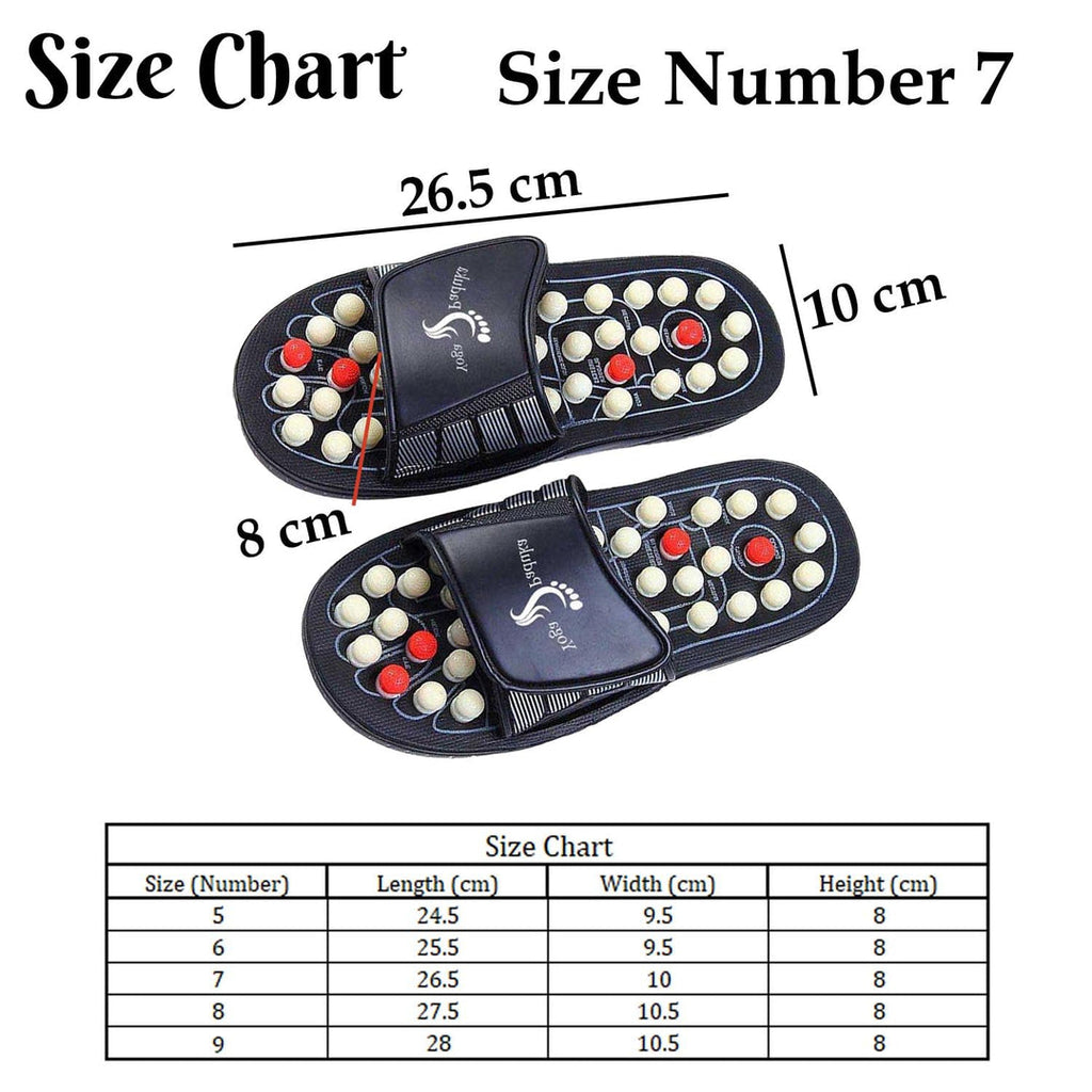 Acupressure and Magnetic Therapy Paduka Slippers for Full Body Blood Circulation For Men and Women