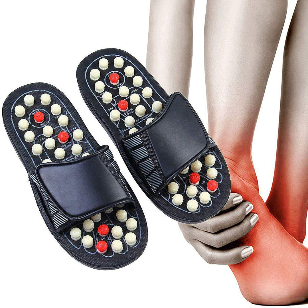 Acupressure and Magnetic Therapy Paduka Slippers for Full Body Blood Circulation For Men and Women