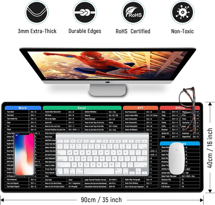 Anti-slip Keyboard Pad with Shortcut Key Patterns | Limited Period Offer